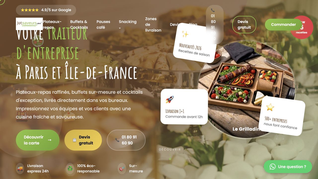 Capture du site de Jetsaveurs.com